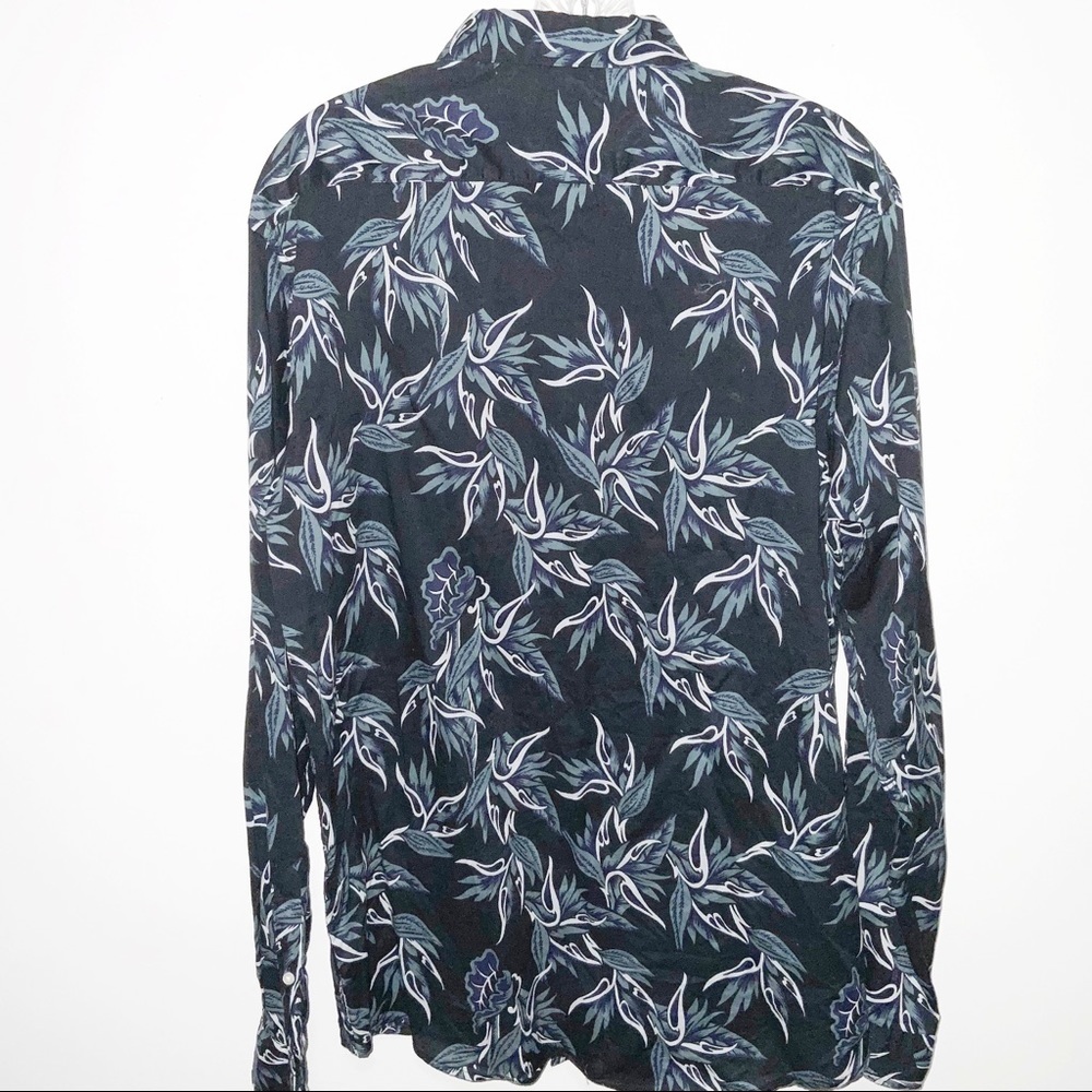 Leaf Print Button Down - image 5